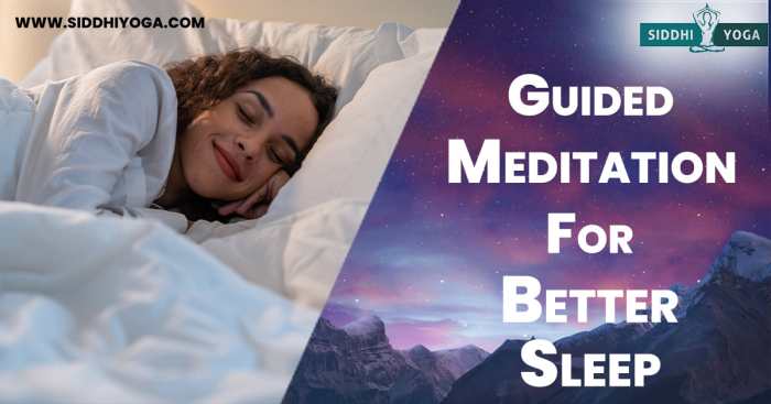 Meditation sleep guided techniques better